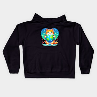 Love World Earth Day 2024 Everyday Kids Hoodie